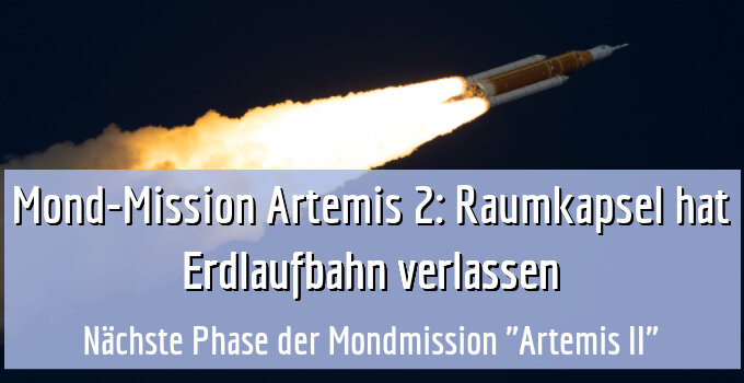 Nächste Phase der Mondmission "Artemis II"