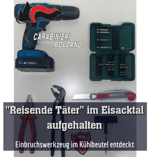 Einbruchswerkzeug im Kühlbeutel entdeckt