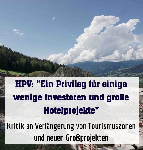 Kritik an Verlängerung von Tourismuszonen und neuen Großprojekten