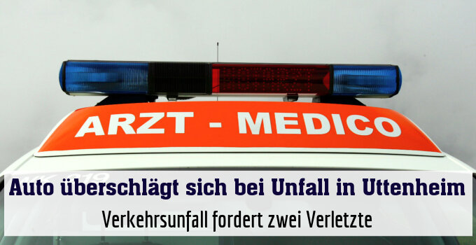 Verkehrsunfall fordert zwei Verletzte