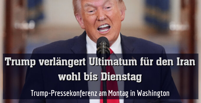 Trump-Pressekonferenz am Montag in Washington