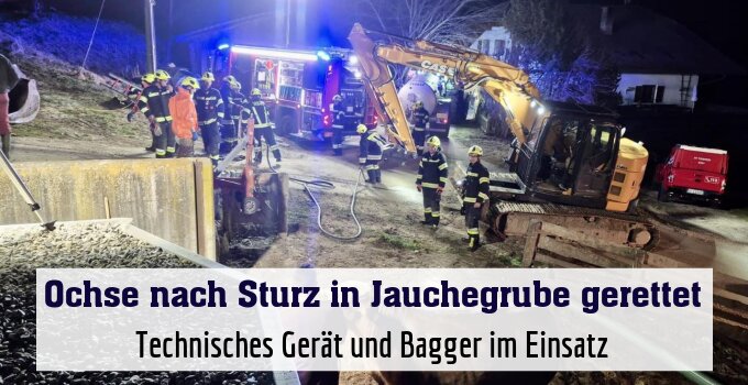 Technisches Gerät und Bagger im Einsatz