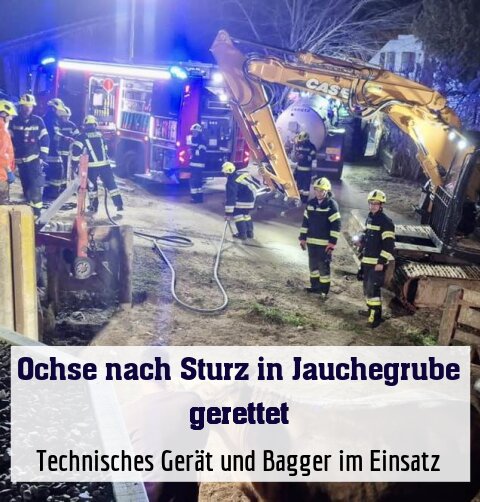 Technisches Gerät und Bagger im Einsatz