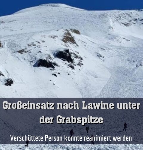 Verschüttete Person konnte reanimiert werden