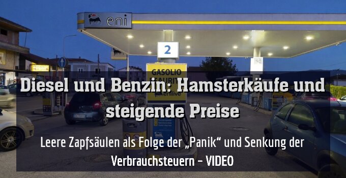 Leere Zapfsäulen als Folge der „Panik“ und Senkung der Verbrauchsteuern – VIDEO
