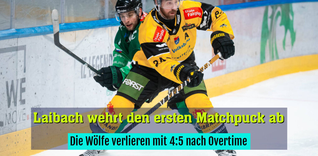Die Wölfe verlieren mit 4:5 nach Overtime