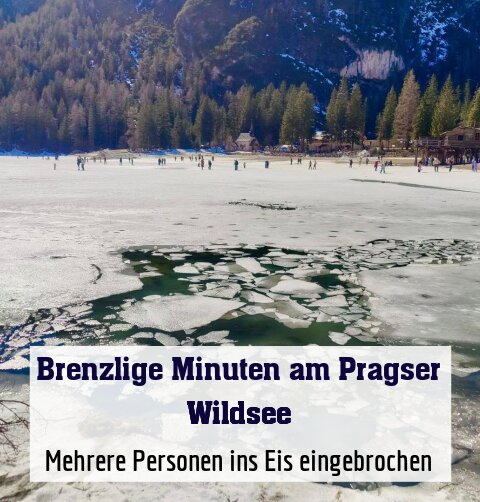 Mehrere Personen ins Eis eingebrochen