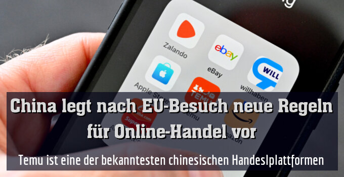 Temu ist eine der bekanntesten chinesischen Handeslplattformen