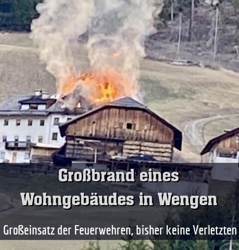  Großeinsatz der Feuerwehren, bisher keine Verletzten
