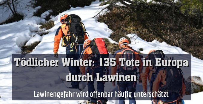 Lawinengefahr wird offenbar häufig unterschätzt