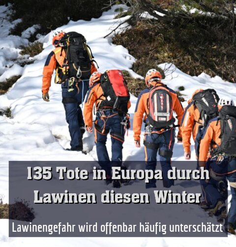 Lawinengefahr wird offenbar häufig unterschätzt