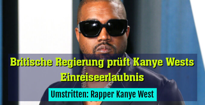 Umstritten: Rapper Kanye West