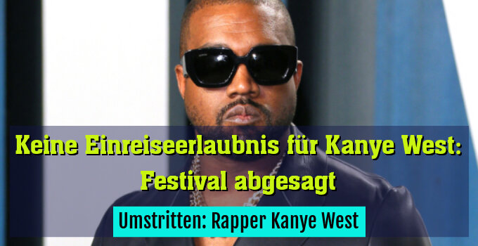 Umstritten: Rapper Kanye West