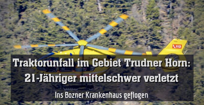 Ins Bozner Krankenhaus geflogen