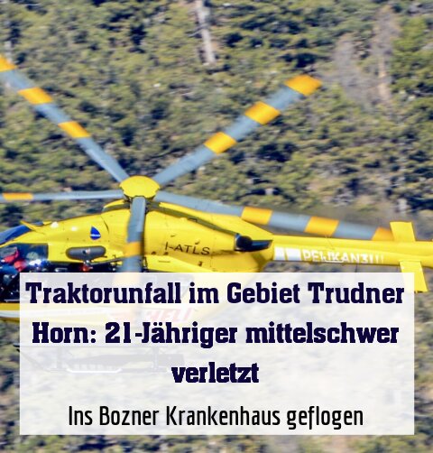 Ins Bozner Krankenhaus geflogen
