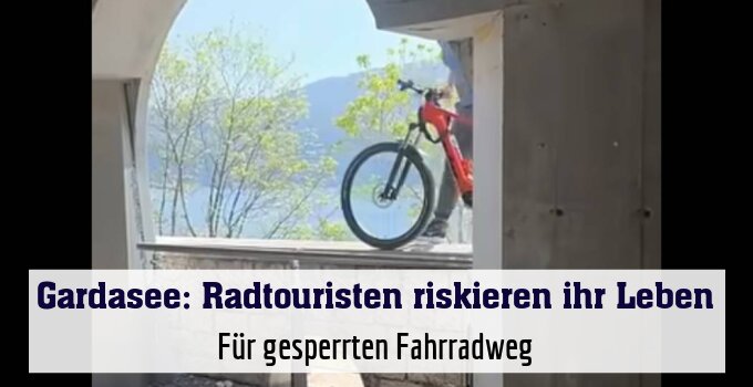 Für gesperrten Fahrradweg