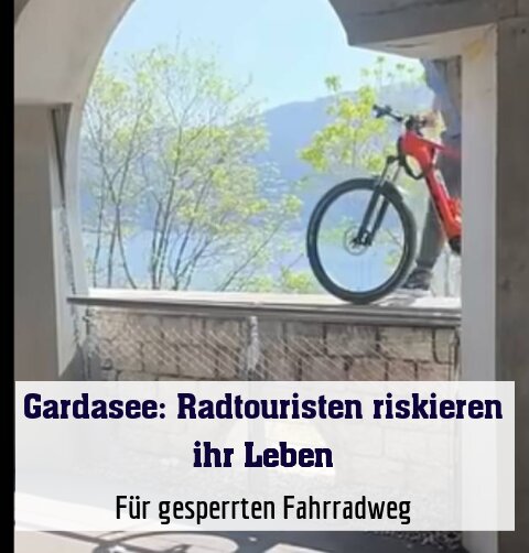 Für gesperrten Fahrradweg