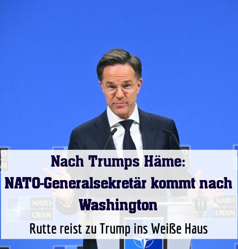 Rutte reist zu Trump ins Weiße Haus