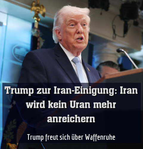 Trump freut sich über Waffenruhe