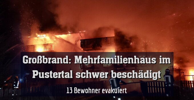 13 Bewohner evakuiert