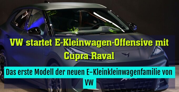 Das erste Modell der neuen E-Kleinkleinwagenfamilie von VW