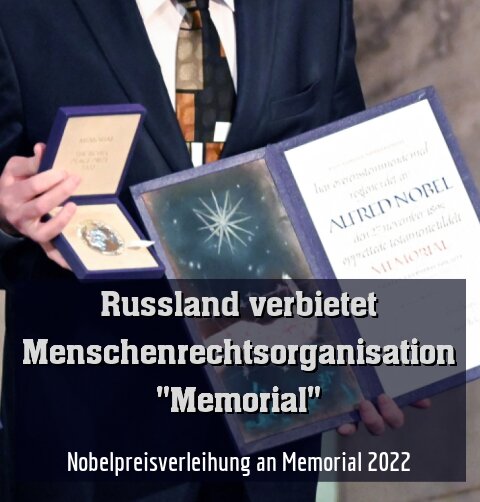 Nobelpreisverleihung an Memorial 2022 (Archivbild)