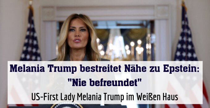 US-First Lady Melania Trump im Weißen Haus