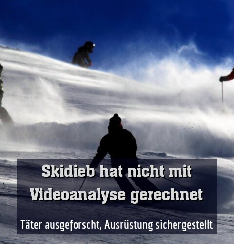 Täter ausgeforscht, Ausrüstung sichergestellt