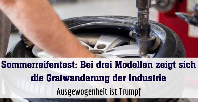 Ausgewogenheit ist Trumpf