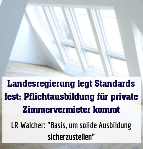 Landesrat Walcher: "Basis, um solide Ausbildung sicherzustellen"