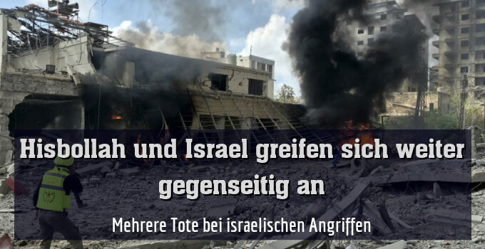 Mehrere Tote bei israelischen Angriffen