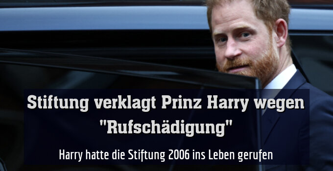 Harry hatte die Stiftung 2006 ins Leben gerufen