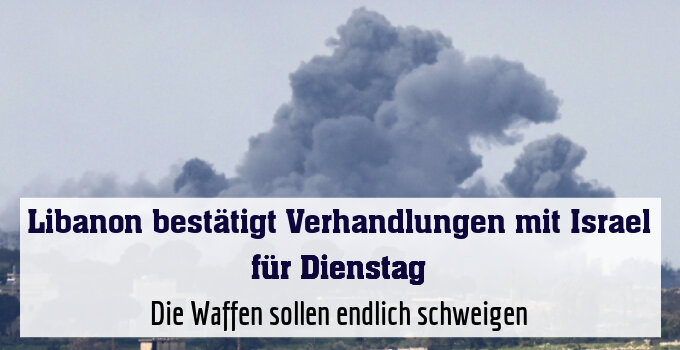 Die Waffen sollen endlich schweigen