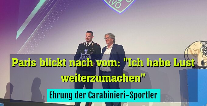 Ehrung der Carabinieri-Sportler