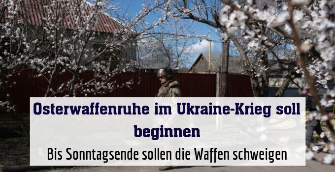 Bis Sonntagsende sollen die Waffen schweigen
