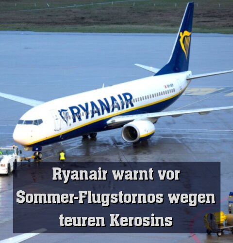 Ryanair-Flieger am Boden - aber hier nicht wegen Kerosinmangels