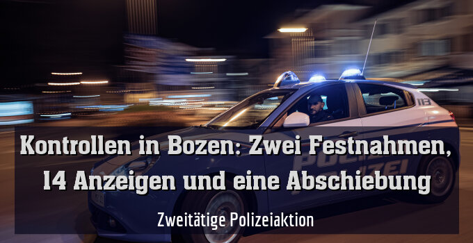 Zweitätige Polizeiaktion