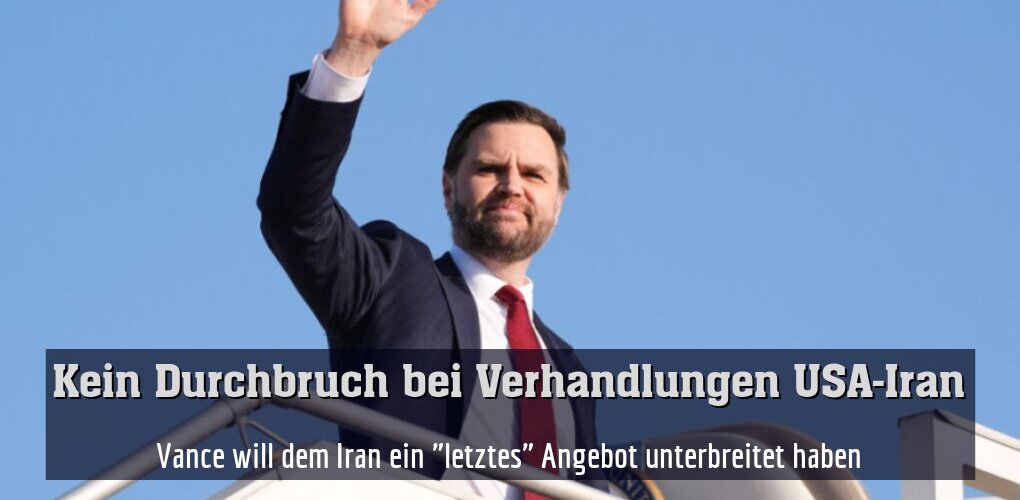 Vance bei seiner Abreise mit der Air Force Two