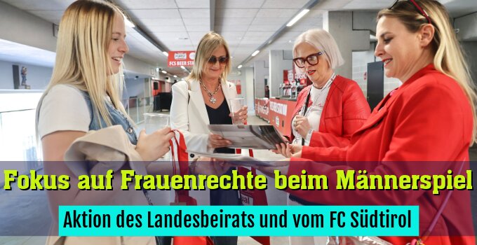 Aktion des Landesbeirats und vom FC Südtirol