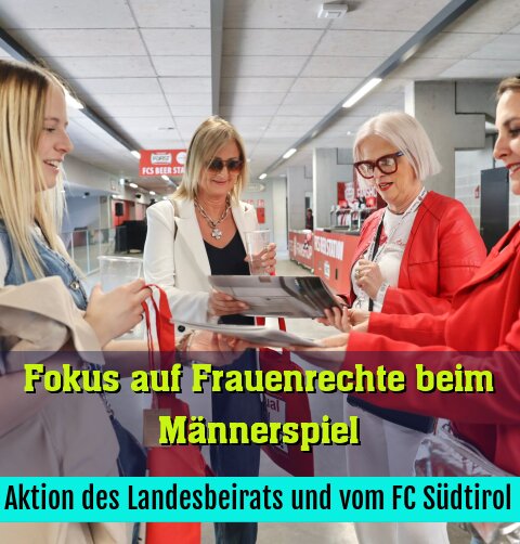 Aktion des Landesbeirats und vom FC Südtirol