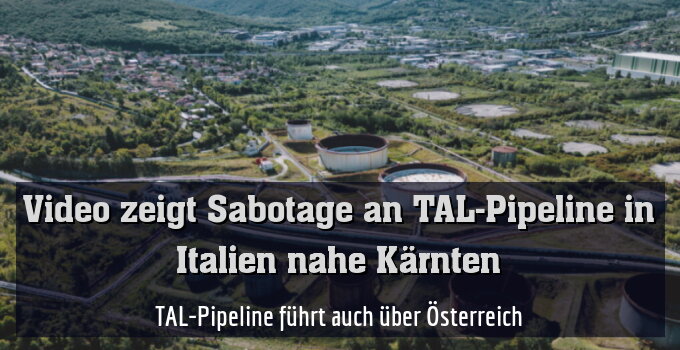 TAL-Tanklager an ihrem Seehafenterminal nahe Triest