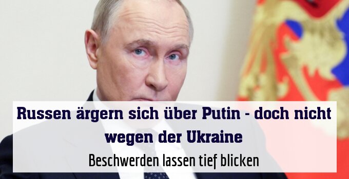 Beschwerden lassen tief blicken