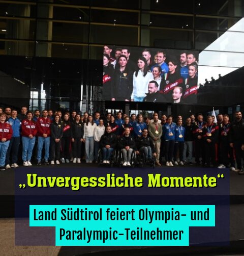 Land Südtirol feiert Olympia- und Paralympic-Teilnehmer