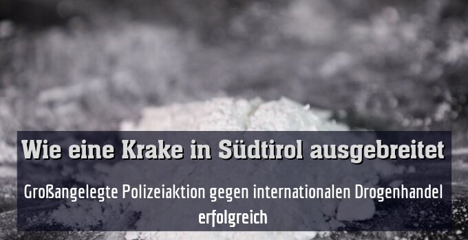 Großangelegte Polizeiaktion gegen internationalen Drogenhandel erfolgreich