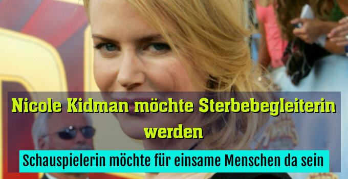 Schauspielerin möchte für einsame Menschen da sein