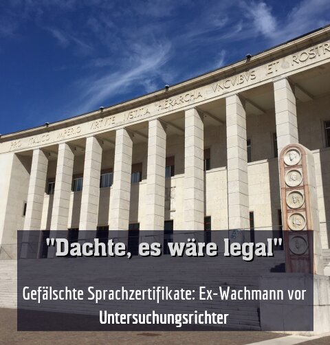 Gefälschte Sprachzertifikate: Ex-Wachmann vor Untersuchungsrichter