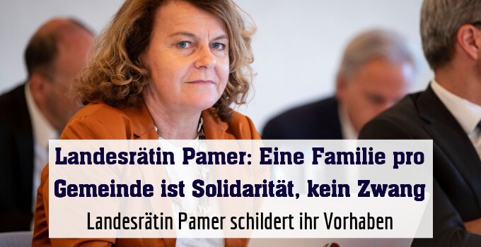 Landesrätin Pamer schildert ihr Vorhaben