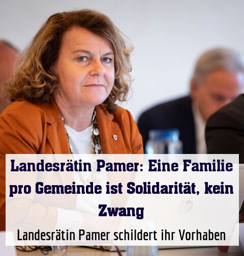 Landesrätin Pamer schildert ihr Vorhaben