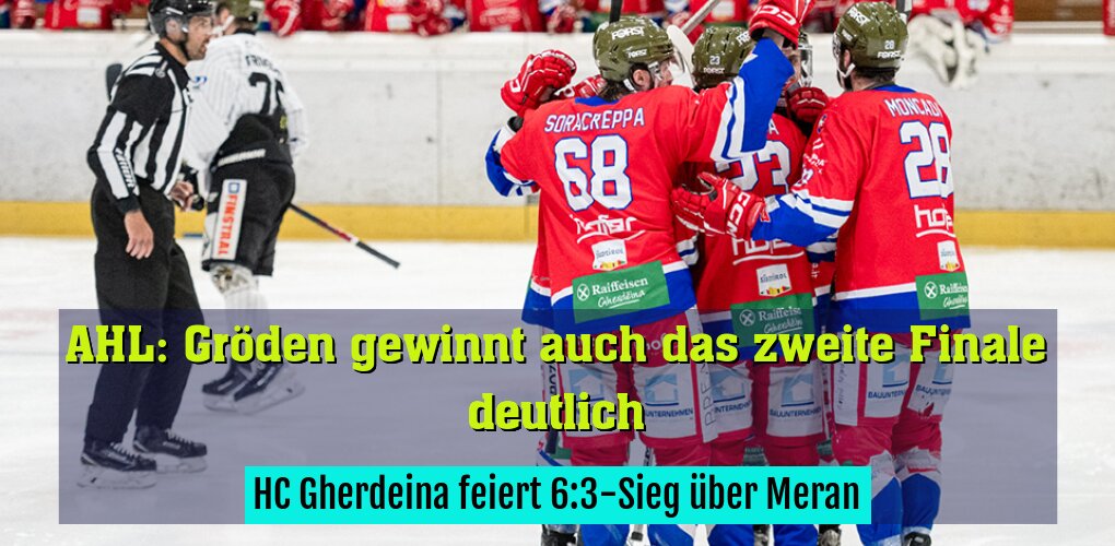 HC Gherdeina feiert 6:3-Sieg über Meran