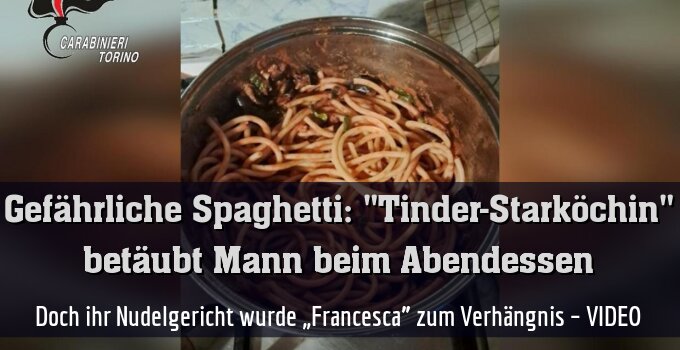 Doch ihr Nudelgericht wurde „Francesca” zum Verhängnis – VIDEO